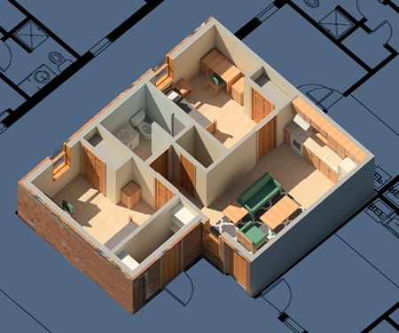 University Apartments Layout